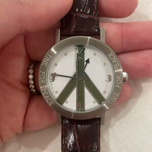 Udi New York Time for Peace Stainless Steel Watch